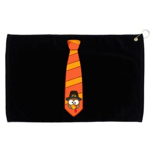 Funny Thanksgiving Tie With Turkey For Family Dinner Gift Grommeted Golf Towel