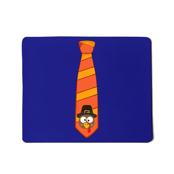 Funny Thanksgiving Tie With Turkey For Family Dinner Gift Mousepad