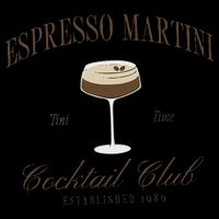 Funny Tini Time Espresso Martini Retro Cocktail And Social Club Backpack