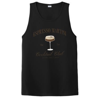 Funny Tini Time Espresso Martini Retro Cocktail And Social Club PosiCharge Competitor Tank