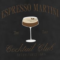 Funny Tini Time Espresso Martini Retro Cocktail And Social Club Hat
