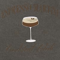 Funny Tini Time Espresso Martini Retro Cocktail And Social Club Cotton Canvas Backpack