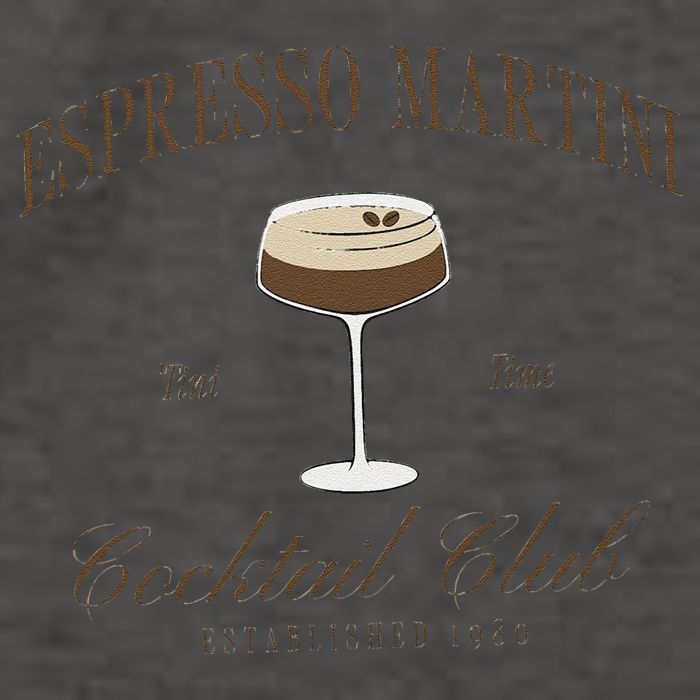 Funny Tini Time Espresso Martini Retro Cocktail And Social Club Vector Backpack