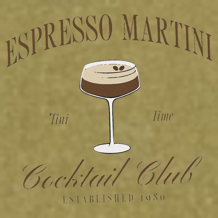Funny Tini Time Espresso Martini Retro Cocktail And Social Club Garment-Dyed Women's Muscle Tee