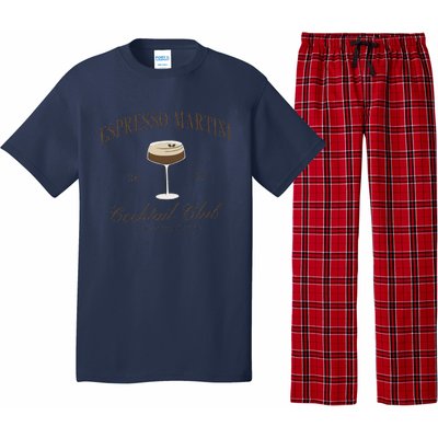 Funny Tini Time Espresso Martini Retro Cocktail And Social Club Pajama Set