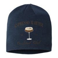 Funny Tini Time Espresso Martini Retro Cocktail And Social Club Sustainable Beanie