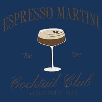 Funny Tini Time Espresso Martini Retro Cocktail And Social Club 16 in Basic Backpack
