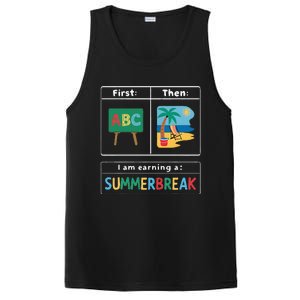 First Teach Then Beach Teacher I Am Earning A Summerbreak PosiCharge Competitor Tank