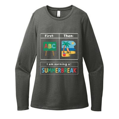 First Teach Then Beach Teacher I Am Earning A Summerbreak Womens CVC Long Sleeve Shirt