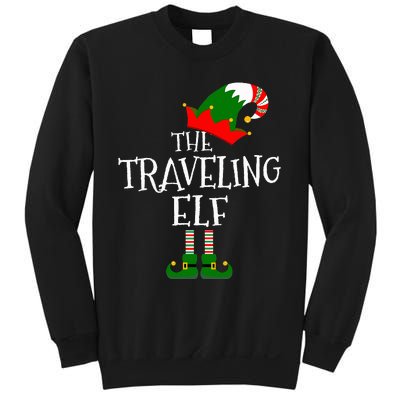 Funny The Traveling Elf Matching Family Group Gift Christmas Sweatshirt