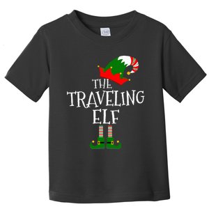 Funny The Traveling Elf Matching Family Group Gift Christmas Toddler T-Shirt