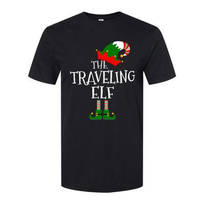 Funny The Traveling Elf Matching Family Group Gift Christmas Softstyle CVC T-Shirt