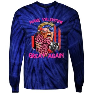 Funny Trump The Comeback Valantines Day Make Tie-Dye Long Sleeve Shirt