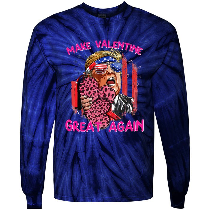 Funny Trump The Comeback Valantines Day Make Tie-Dye Long Sleeve Shirt