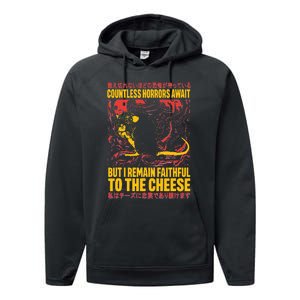 Faithful To The Cheese Japanese Horror Rat Weird Performance Fleece Hoodie