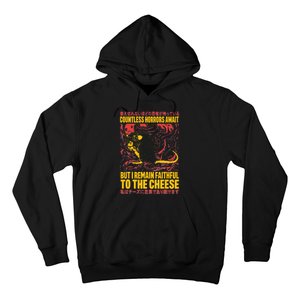 Faithful To The Cheese Japanese Horror Rat Weird Hoodie