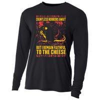 Faithful To The Cheese Japanese Horror Rat Weird Cooling Performance Long Sleeve Crew