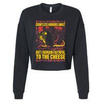 Faithful To The Cheese Japanese Horror Rat Weird Cropped Pullover Crew