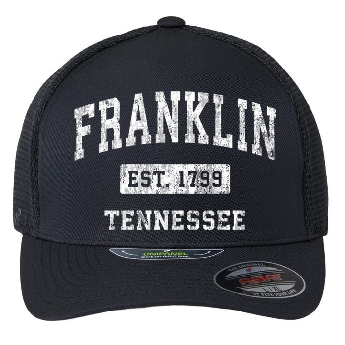 Franklin Tennessee Tn Vintage Established Sports Flexfit Unipanel Trucker Cap