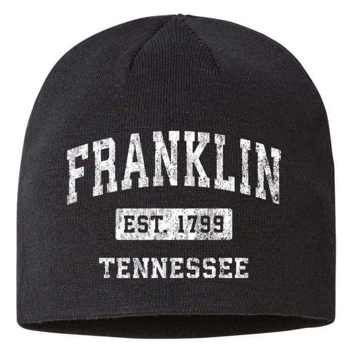 Franklin Tennessee Tn Vintage Established Sports Sustainable Beanie