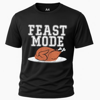 Funny Thanksgiving Turkey Feast Mode Gift Performance Shirt