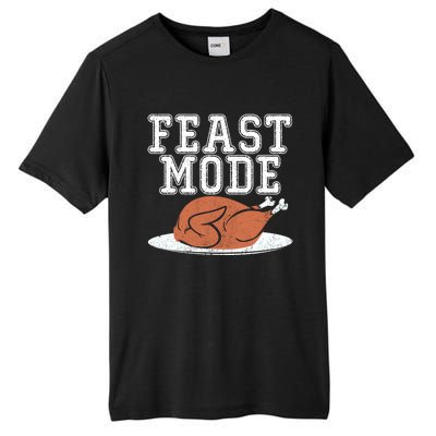 Funny Thanksgiving Turkey Feast Mode Gift Tall Fusion ChromaSoft Performance T-Shirt