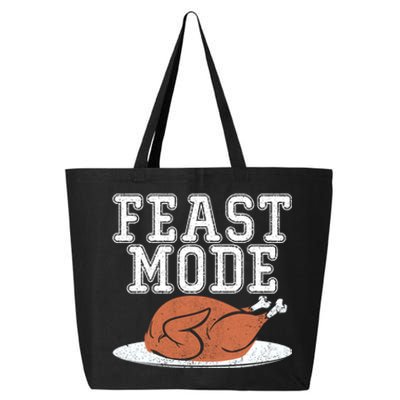 Funny Thanksgiving Turkey Feast Mode Gift 25L Jumbo Tote