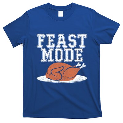 Funny Thanksgiving Turkey Feast Mode Gift T-Shirt