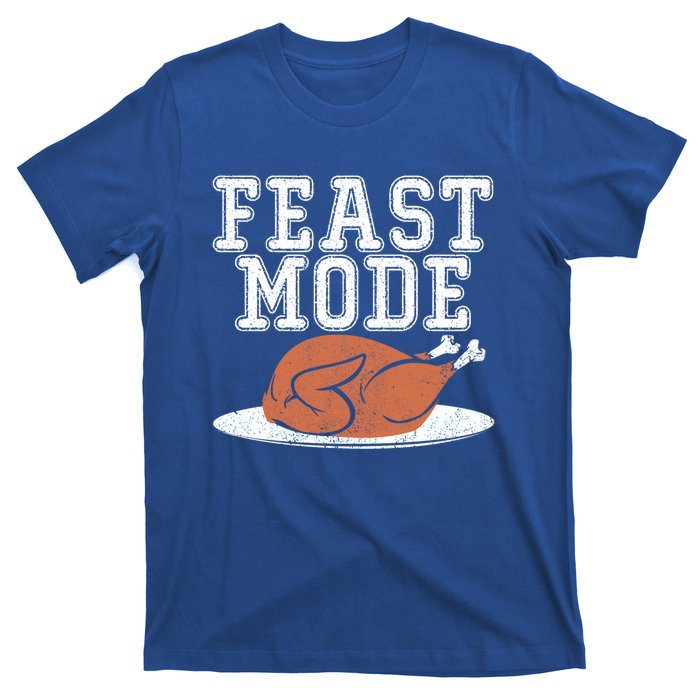 Funny Thanksgiving Turkey Feast Mode Gift T-Shirt