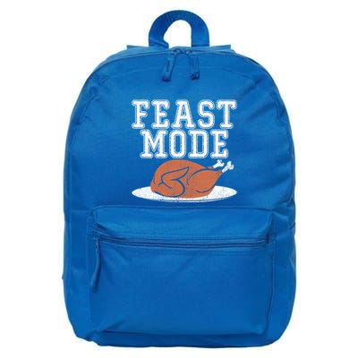 Funny Thanksgiving Turkey Feast Mode Gift 16 in Basic Backpack