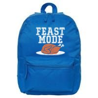 Funny Thanksgiving Turkey Feast Mode Gift 16 in Basic Backpack
