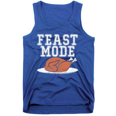 Funny Thanksgiving Turkey Feast Mode Gift Tank Top