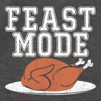 Funny Thanksgiving Turkey Feast Mode Gift Vector Backpack