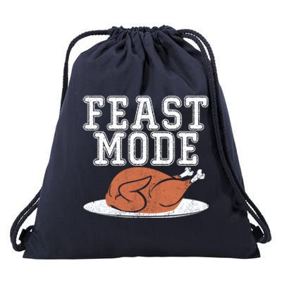 Funny Thanksgiving Turkey Feast Mode Gift Drawstring Bag