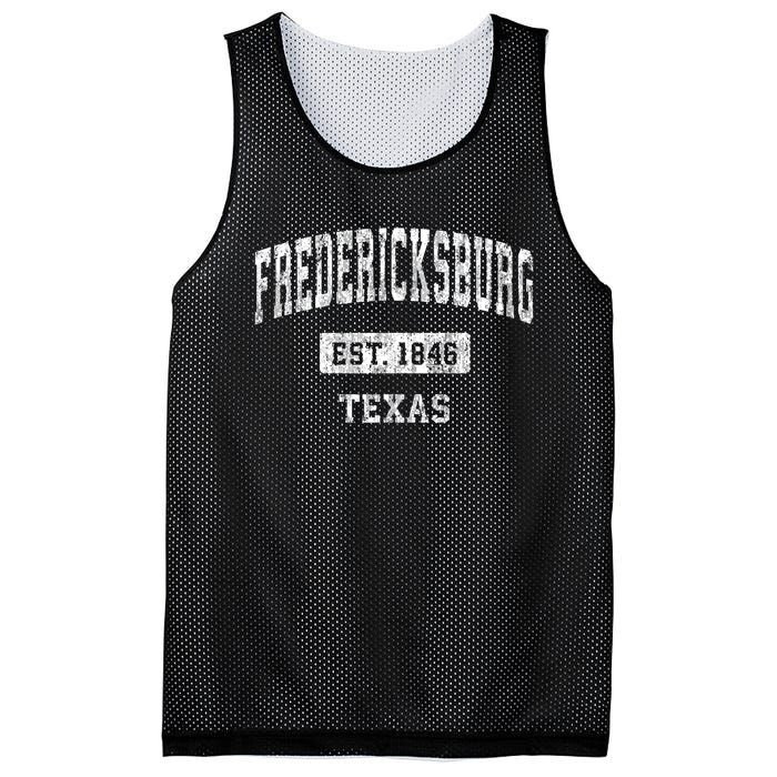 Fredericksburg Texas Tx Vintage Sports Established Mesh Reversible Basketball Jersey Tank