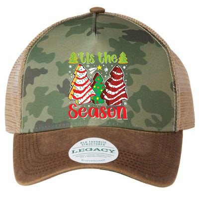 Funny Tis The Season Christmas Tree Cakes Debbie Legacy Tie Dye Trucker Hat