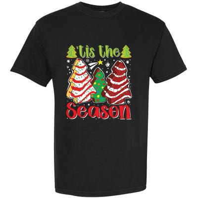 Funny Tis The Season Christmas Tree Cakes Debbie Garment-Dyed Heavyweight T-Shirt