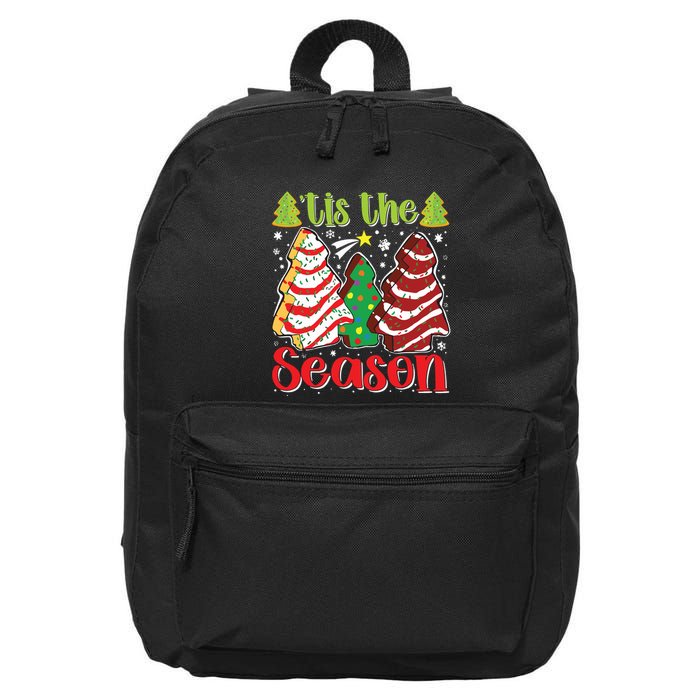 Funny Tis The Season Christmas Tree Cakes Debbie 16 in Basic Backpack