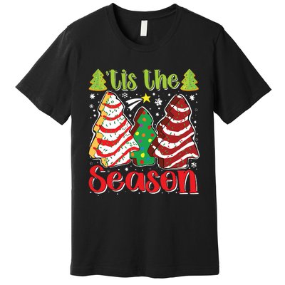 Funny Tis The Season Christmas Tree Cakes Debbie Premium T-Shirt