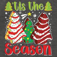 Funny Tis The Season Christmas Tree Cakes Debbie Vector Backpack