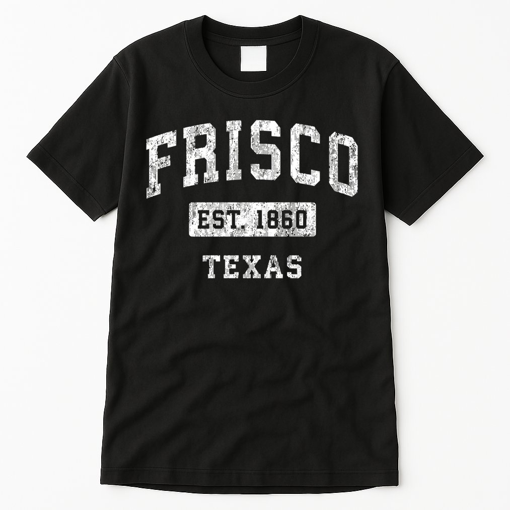 Frisco Texas Tx Vintage Established Sports Tall T-Shirt