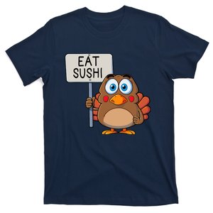 Funny Thanksgiving Turkey Eat Sushi T-Shirt