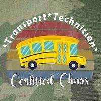 Funny Transport Technician Certified Chaos School Bus Legacy Tie Dye Trucker Hat