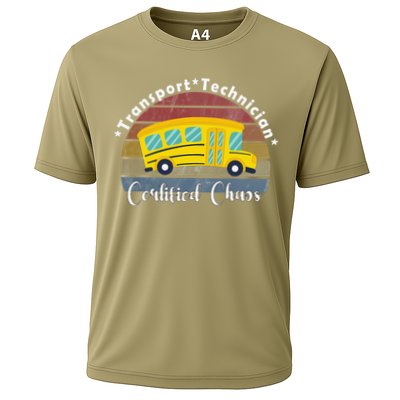 Funny Transport Technician Certified Chaos School Bus Performance Shirt