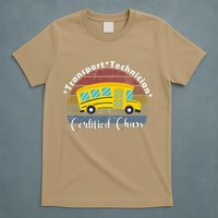 Funny Transport Technician Certified Chaos School Bus T-Shirt