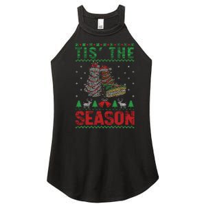 Funny Tis The Season Christmas Tree Cakes Debbie Women’s Perfect Tri Rocker Tank