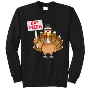 Funny Thanksgiving Turkey Pizza Sign Sweatshirt