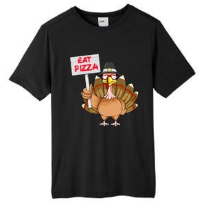 Funny Thanksgiving Turkey Pizza Sign Tall Fusion ChromaSoft Performance T-Shirt