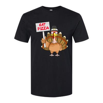 Funny Thanksgiving Turkey Pizza Sign Softstyle CVC T-Shirt