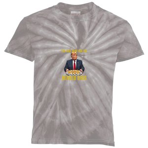 Funny Trump Thanksgiving IM Just Here For The Deviled Eggs Kids Tie-Dye T-Shirt